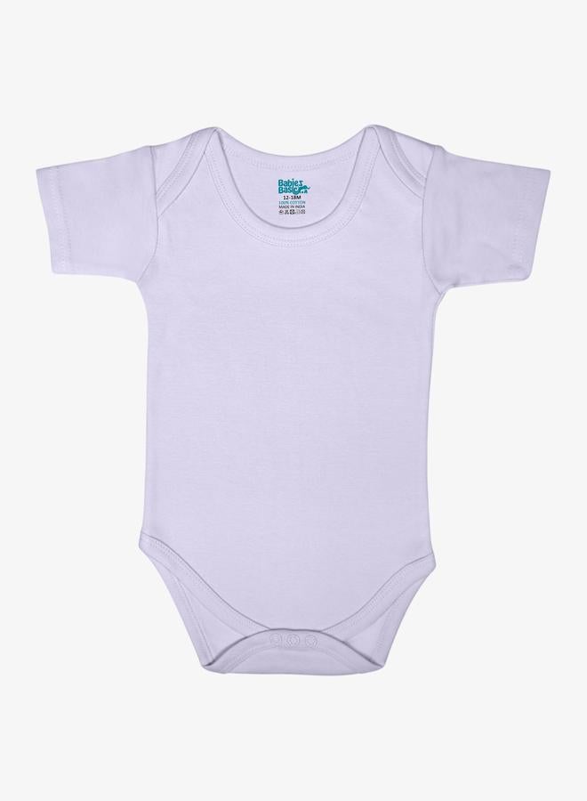 بابيز_بيسك طقم 3 قطع - بودي سوت باكمام قصيرة 100% قطن سوبر كومبد - Image 4